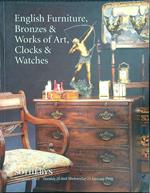 English furniture, bronzes & works of art, clocks & watches