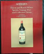 Finest and rarest wines spirits, vintage port and collectors' items
