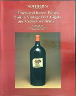 Finest and rarest wines spirits, vintage port and collectors' items 1984