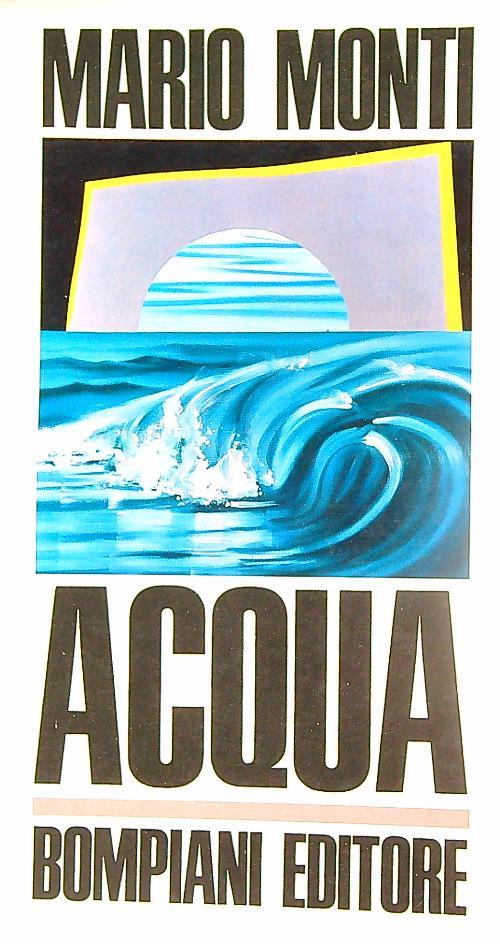 Acqua - Mario Monti - copertina