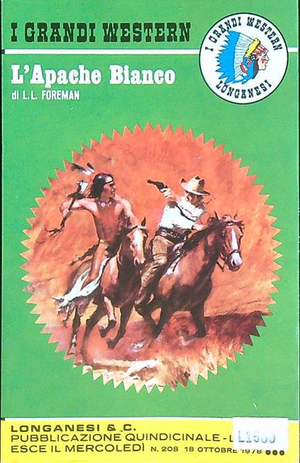 L' Apache Bianco - L. L. Foreman - copertina