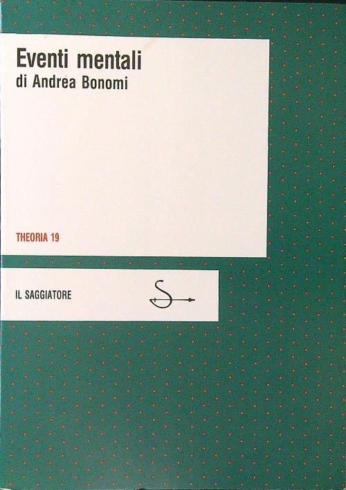 Eventi mentali - Andrea Bonomi - copertina