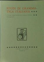 Studi di grammatica italiana vol. XVI