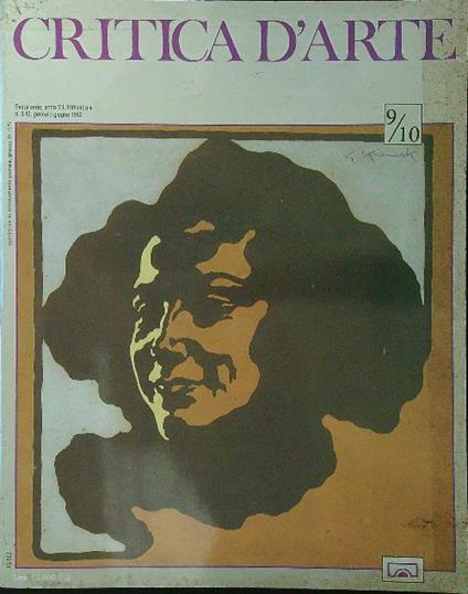 Critica d'arte n. 9-10/gennaio-giugno 1992 - copertina