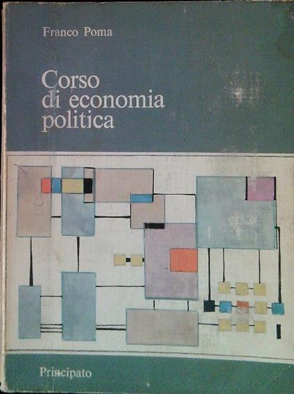 Corso di economia politica - Franco Poma - copertina