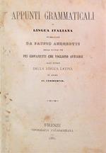 Appunti grammaticali di lingua italiana