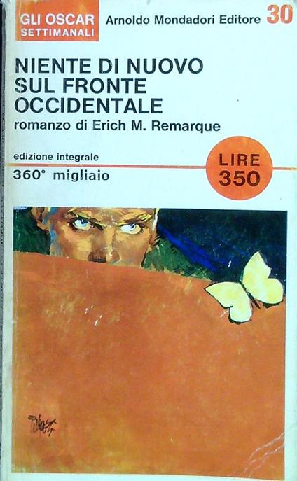 Niente di nuovo sul fronte occidentale - Erich M. Remarque - copertina