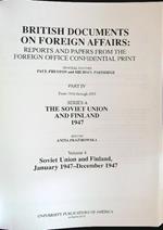British documents on foreign affairs. Part IV - Series A - Volume 4
