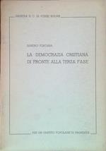 La democrazia cristiana di fronte alla terza fase