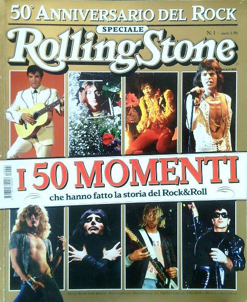 Speciale Rolling Stone Magazine N. 1, I 50 momenti - copertina