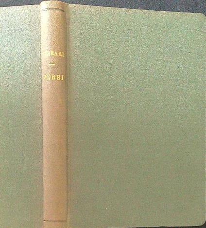 Versi - Severino Ferrari - copertina