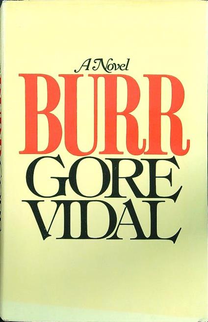 Burr - Gore Vidal - copertina