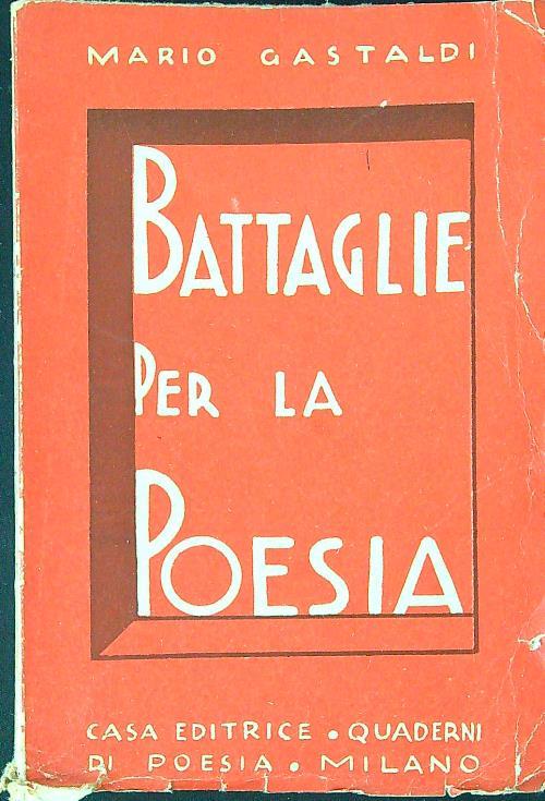 Battaglie per la poesia