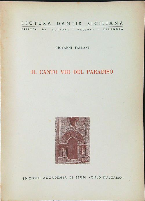 Il canto VIII del Paradiso
