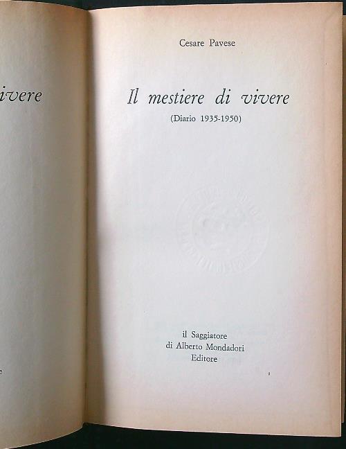 Il mestiere di vivere