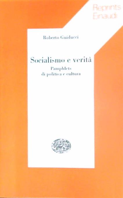 Socialismo e verità - Roberto Guiducci - copertina