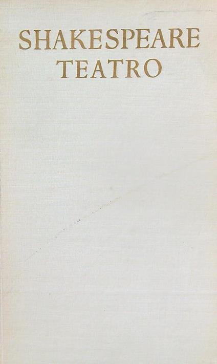 Teatro Vol III - William Shakespeare - copertina
