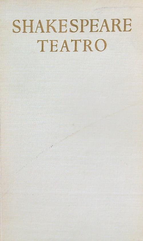 Teatro Vol III - William Shakespeare - copertina