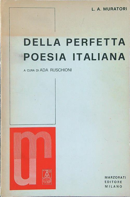 Della perfetta poesia Italiana - L. A. Muratori - copertina