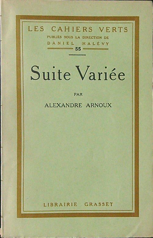 Suite variee - Alexandre Arnoux - copertina