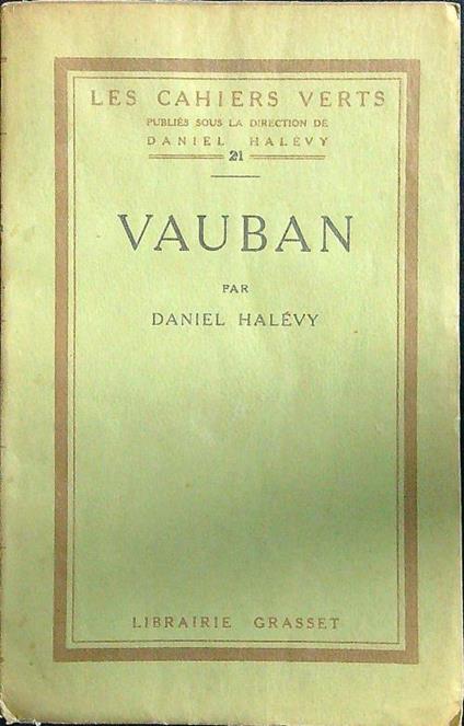 Vauban - Daniel Halevy - copertina
