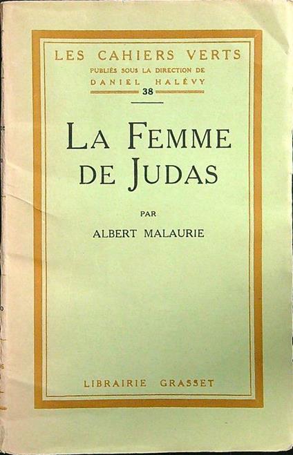 La femme de Judas - Albert Malaurie - copertina
