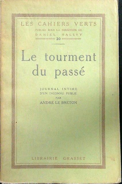 Le tourment du passè - Andre' Le Breton - copertina