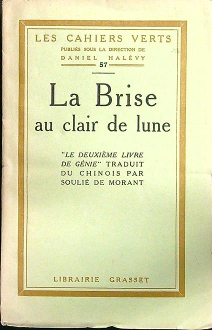 La brise au clair de lune - Soulie de Morant - copertina