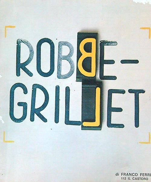 Alain Robbe-Grillet - Ferro Ferrini - copertina