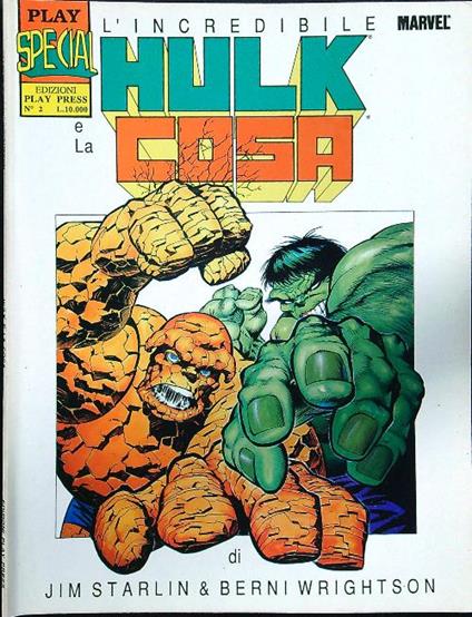 L' incredibile Hulk e la Cosa - copertina