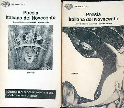 Poesia italiana del Novecento. 2vv - Edoardo Sanguineti - copertina