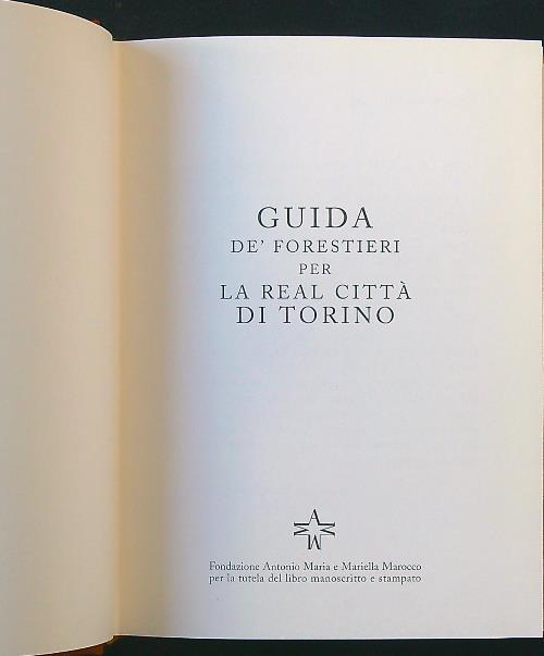 Guida dè forestieri per la real città di Torino