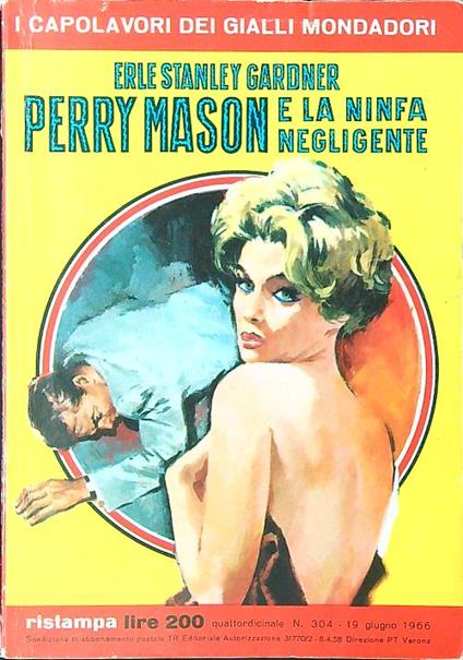 Perry Mason e la ninfa negligente - Erle S. Gardner - copertina