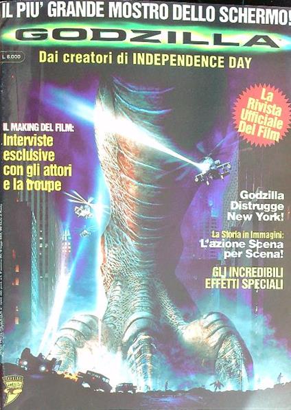 Magic press presenta n. 2 Godzilla. La rivista ufficiale del film - copertina