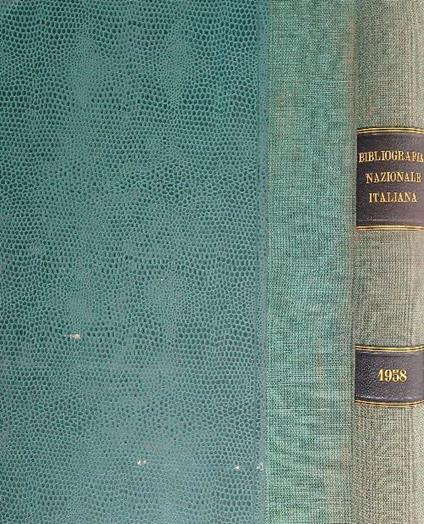 Bibliografia nazionale italiana 1958 - / - copertina