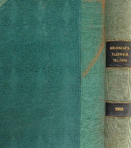 Bibliografia nazionale italiana 1960 - / - copertina