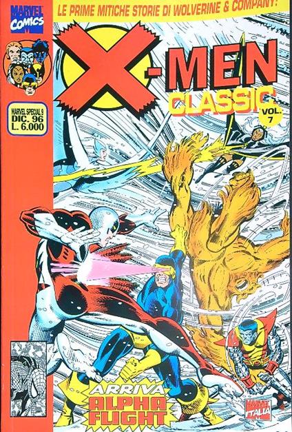 X-Men classic 9/dic 96 - copertina