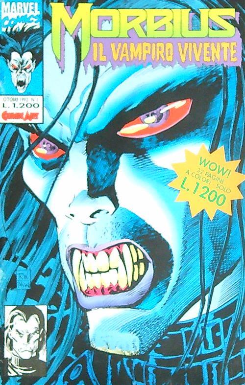 Marvel comics 1/ ott 93 Morbius Il vampiro vivente - copertina