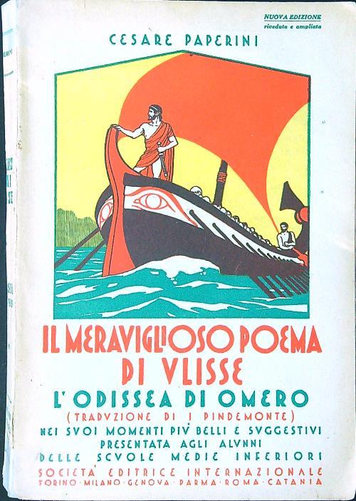 Il meraviglioso poema di Ulisse - L'Odissea di Omero - Cesare Paperini - copertina