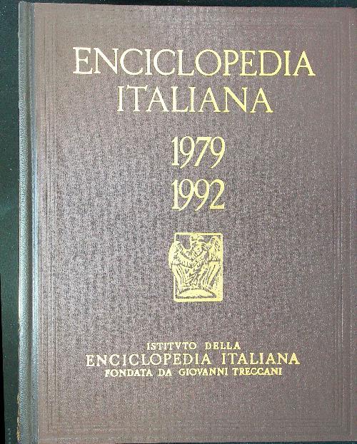 Enciclopedia italiana 1979-1992 quinta appendice 5 voll. - copertina