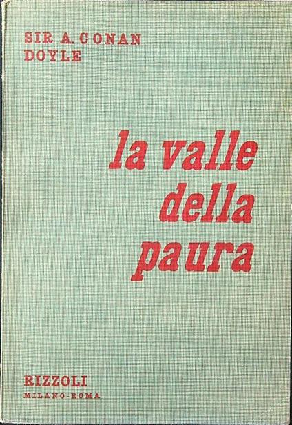 La valle della paura - A. Conan Doyle - copertina