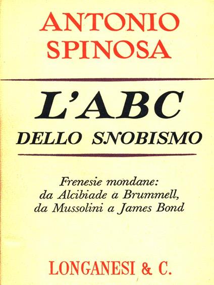 L' abc dello snobismo - Antonio Spinosa - copertina
