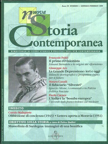 Nuova Storia Contemporanea N. 1/Gennaio febbraio 1999 - copertina