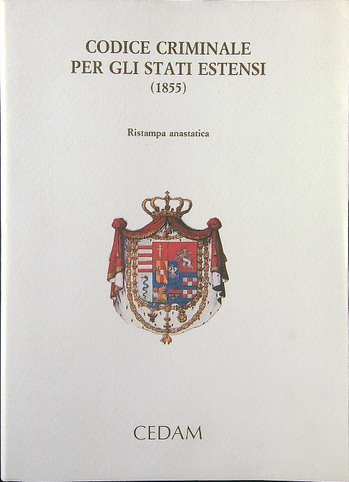 Codice criminale per gli Stati Estensi 1855