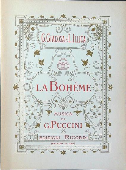 La Bohème - Puccini - copertina