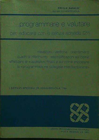 Programmare e valutare (2) - Ercole Baraldi - copertina