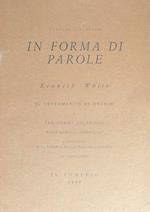 In forma di parole. Kenneth White 