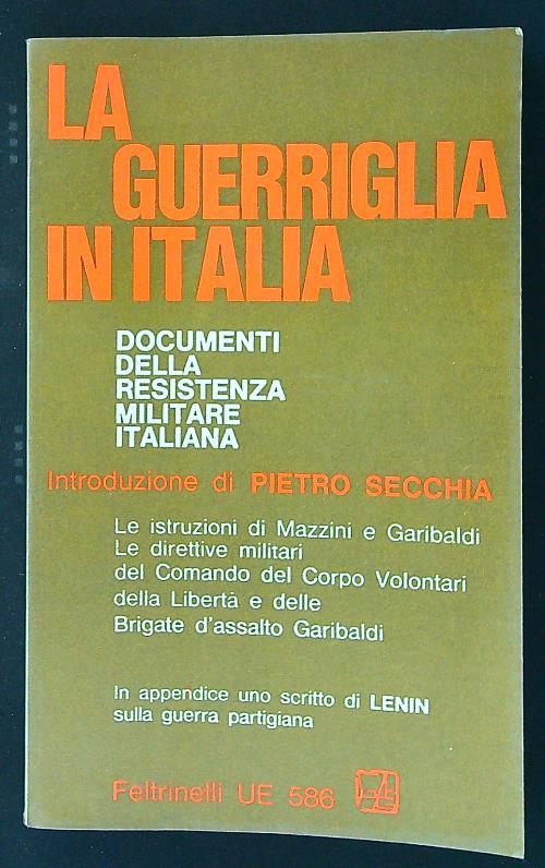 La guerriglia in Italia - Pietro Secchia - copertina