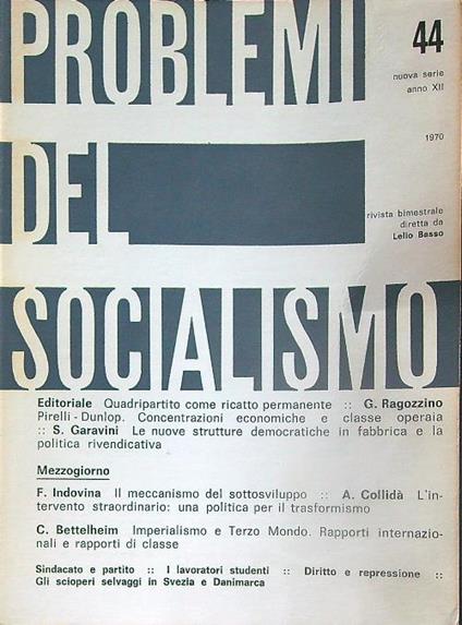 Problemi del socialismo 44/1970 - copertina