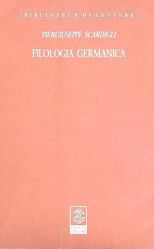Filologia germanica - Piergiuseppe Scardigli - copertina